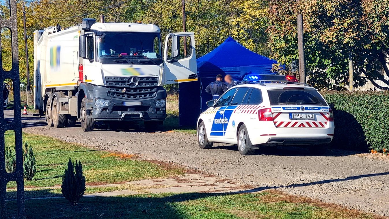 Tolató kukásautó gázolt halálra egy rakodót Gádoroson