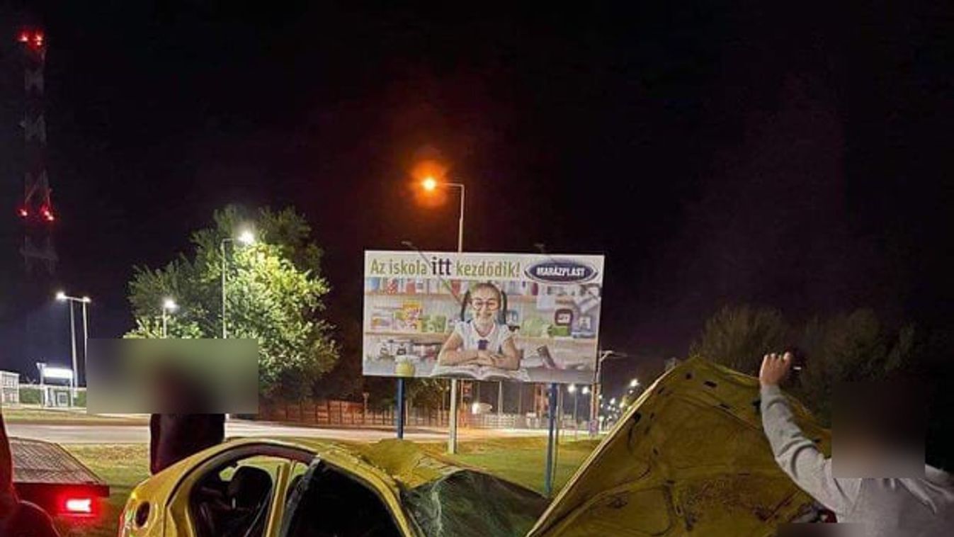240-nel száguldott át a körforgalmon egy autós – csoda, hogy élve szállt ki a kocsiból
