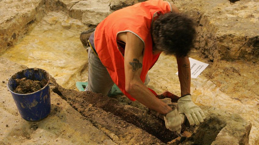 The excavated remains of Aboriginal Australians have been reburied