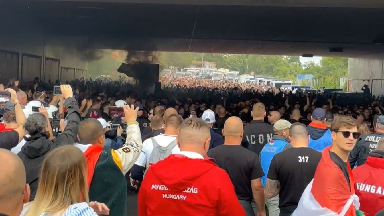 Magyar szurkolók ezrei vonultak Kölnben (videó)