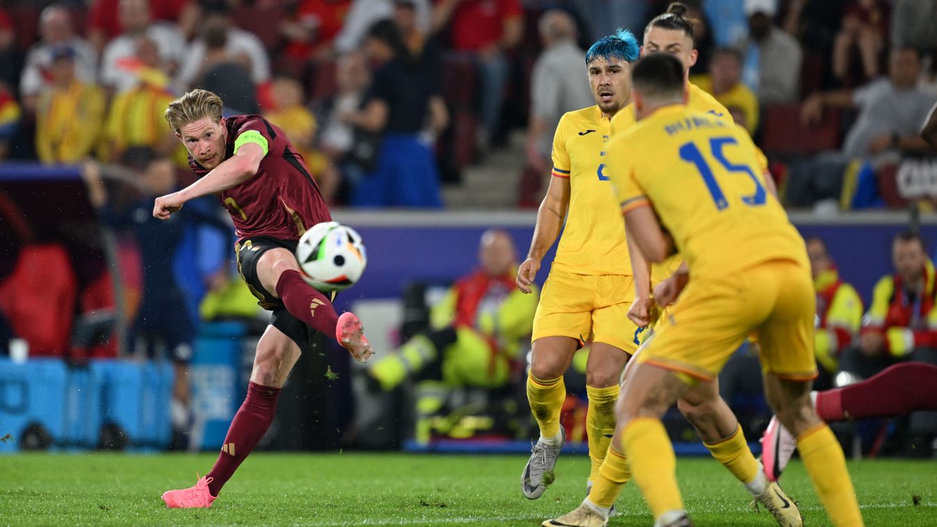 De Bruyne vezérletével bedarálta Belgium Romániát