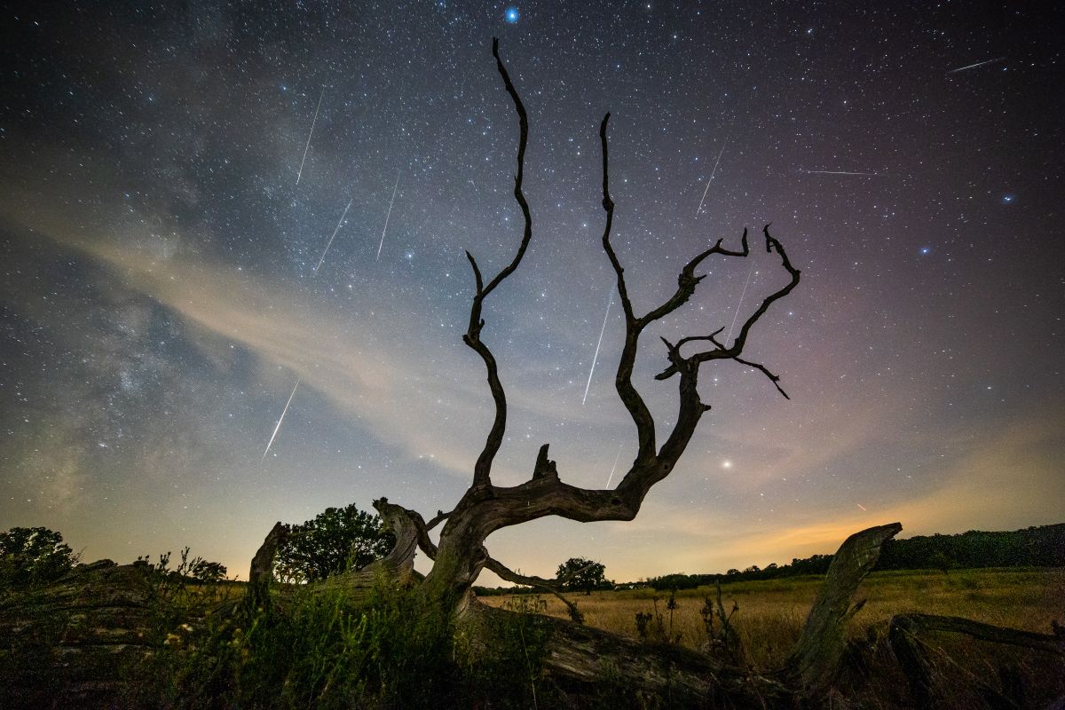 hullócsillag, Perseidák, csillaghullás