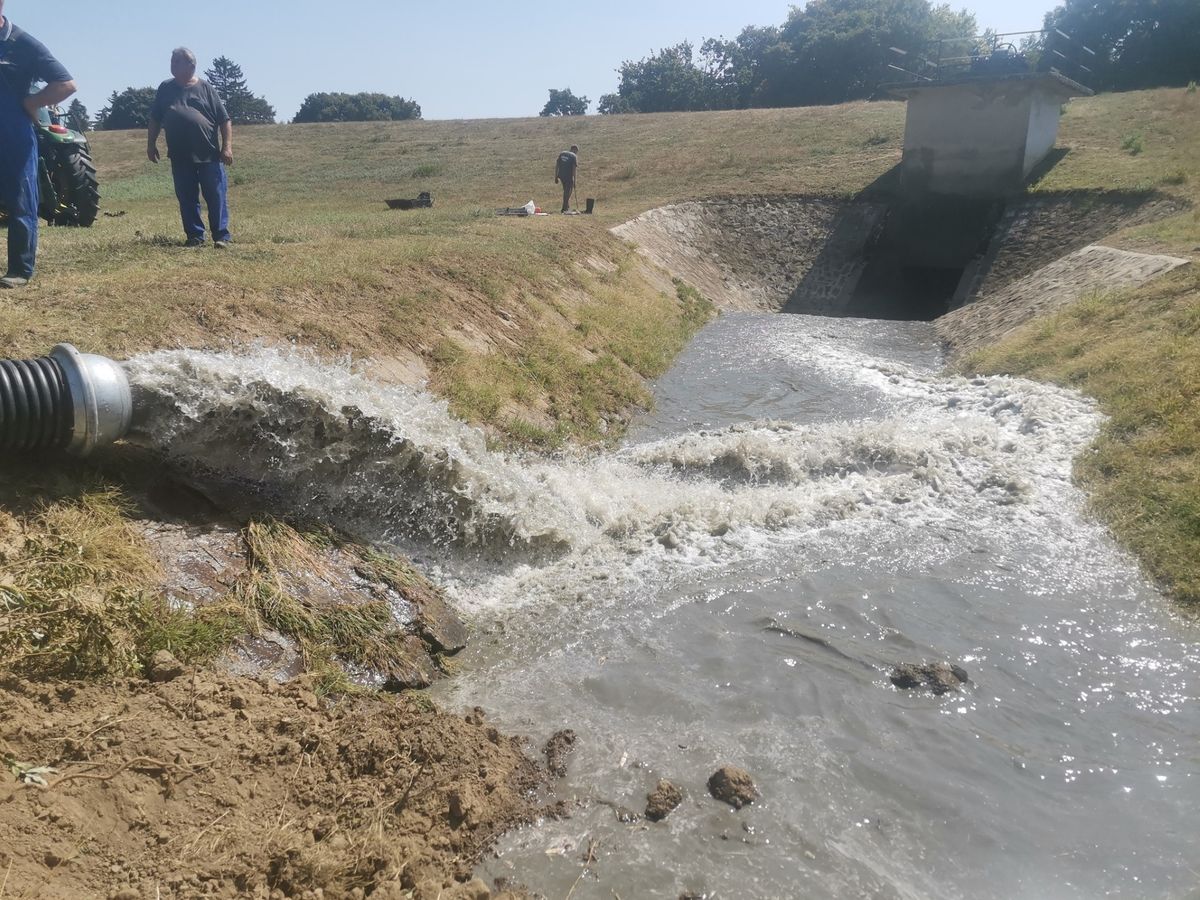 csapadékhiány, főcsatorna, vízpótlás