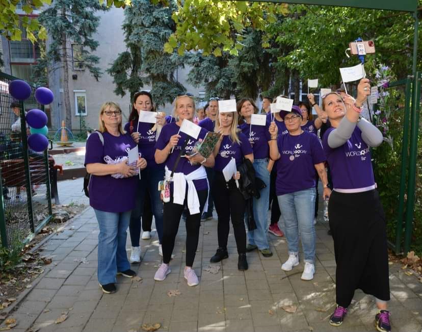 világnap, mályvavirág, méhnyakrák, gyalogoltak