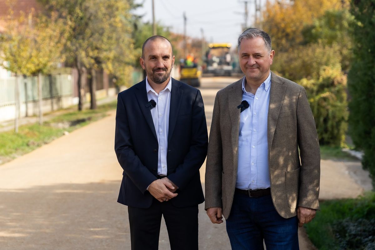 Dankó Béla és Kálmán Tibor bejárta az aszfaltozási program helyszíneit