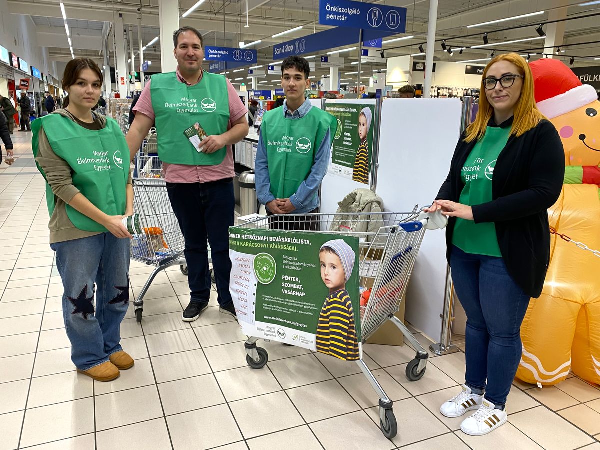 élelmiszergyűjtő akció, Bonnyai Sándor, áruház