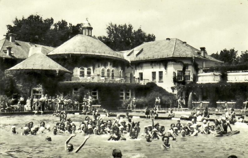 képeslap, gyűjtemény, múltidéző, Békéscsaba, Árpád-fürdő