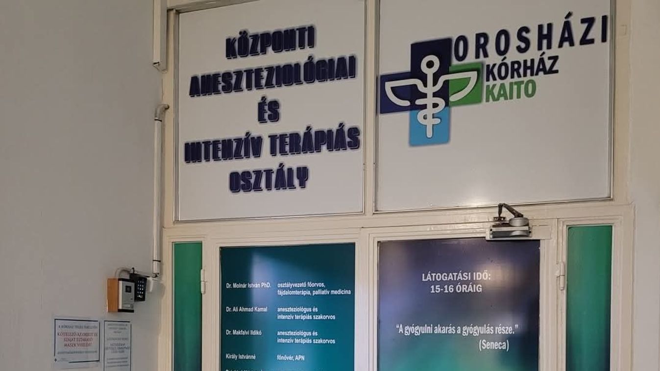 Visszaköltözött az intenzív osztály