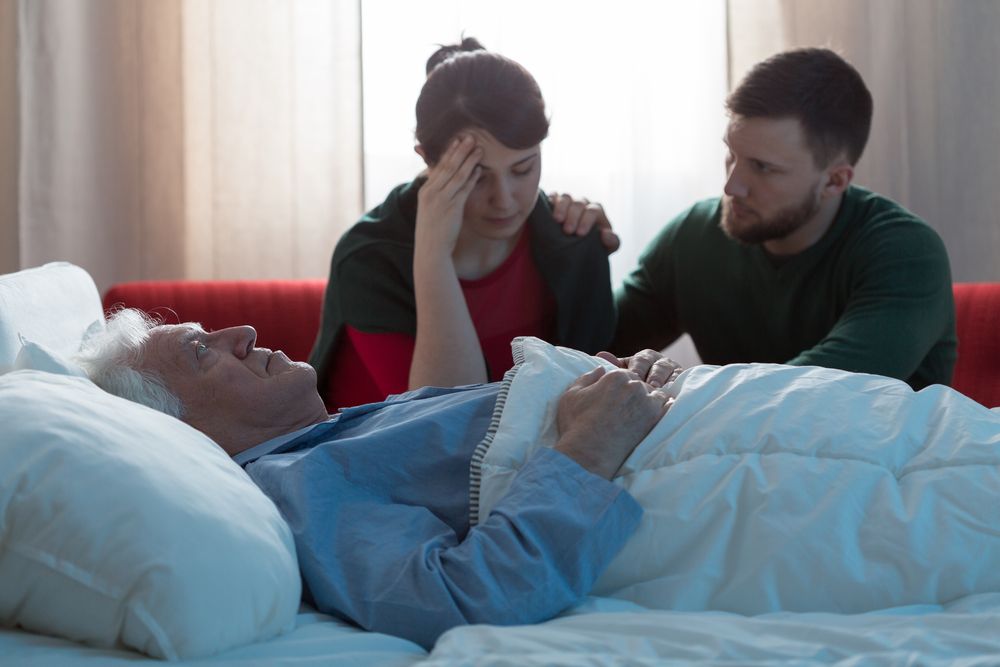 kitagadás, Terminally,Ill,Cancer,Patient,And,Depressed,Children