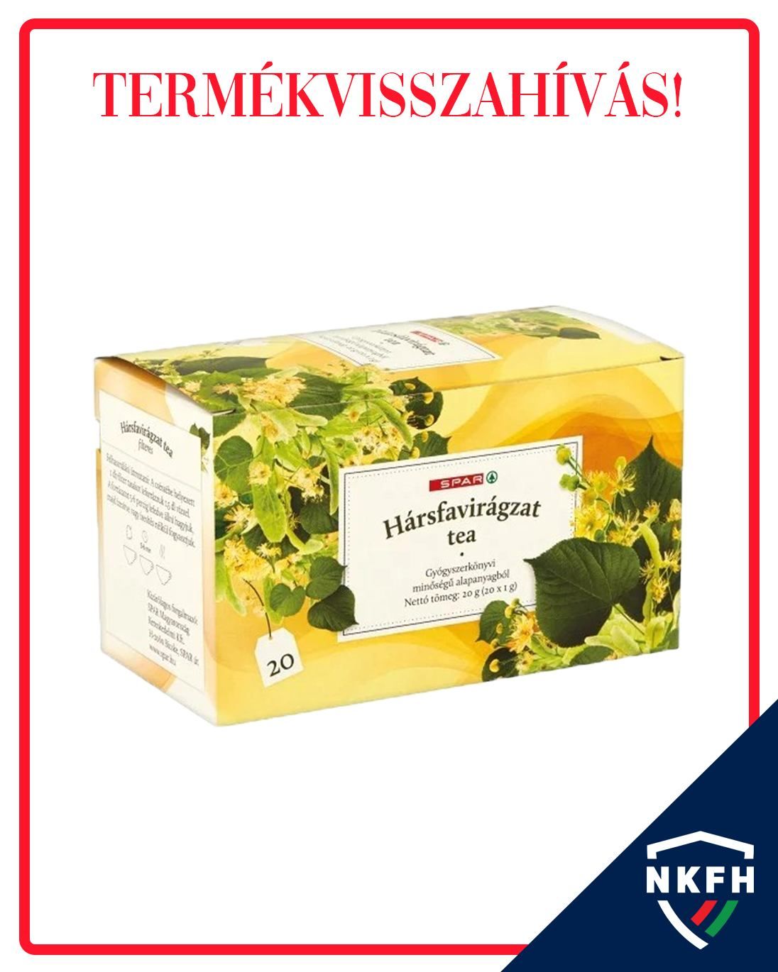 termékvisszahívás, spar, tea
