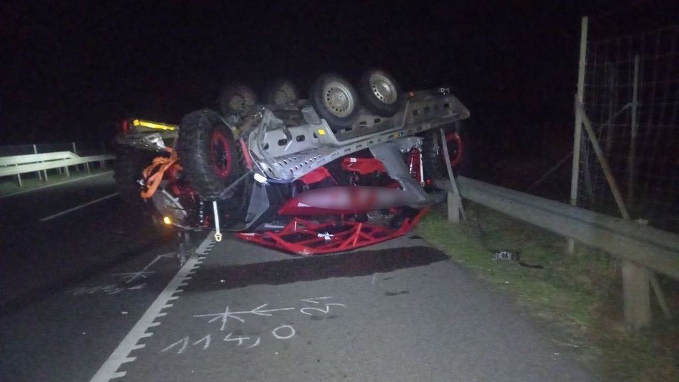 Durva baleset történt az éjjel a szomszédban