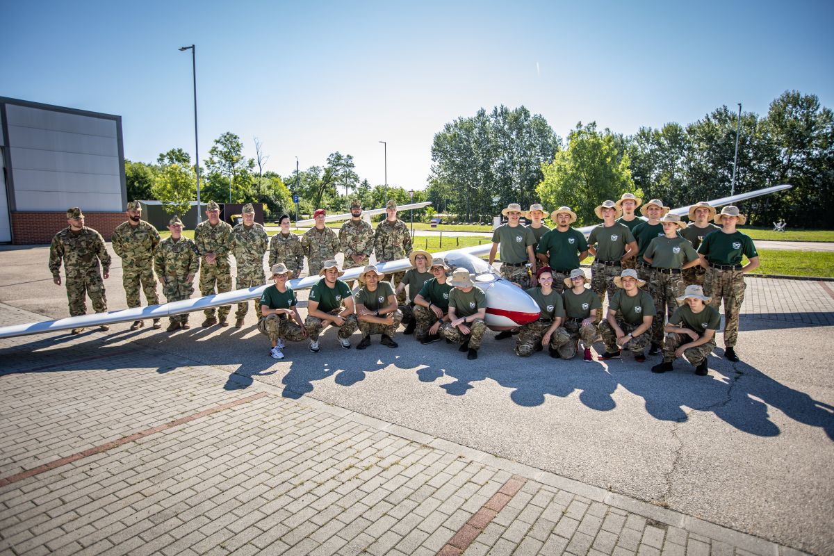 A Magyar Honvédség nyári vitorlázórepülő-tábora.